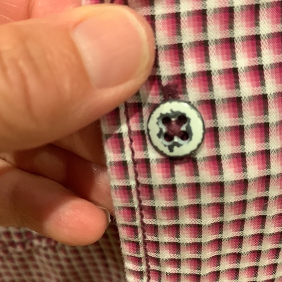 Tommy Bahama Jeans Shirt Island Crafted Button Front Mens Large Long Sleeve Red - Picture 9 of 16